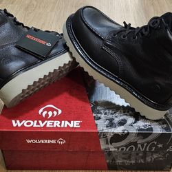 Wolverine Work Boots Size 9 And 10 For Men 