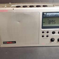 SANGEAN CC Radio Plus DX AM/FM/TV/Weather Band Receiver Silver w/ Cord C20