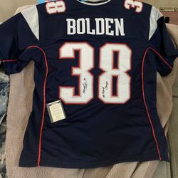 Autographed Patriots Superbowl Jersey