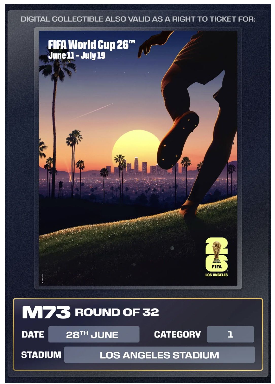 World Cup 26: Round of 32 Match 73 and 84 | Sofi Stadium