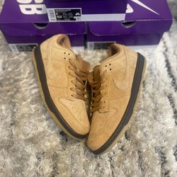 Nike SB Dunk Low Wheat Multiple Sizes 100% Authentic 