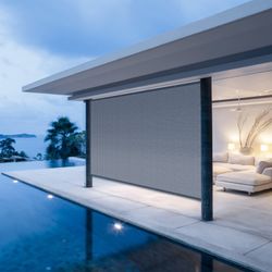 New Grey Pergola Patio Sunshade Screen Fabric (see Description For Size And Price )