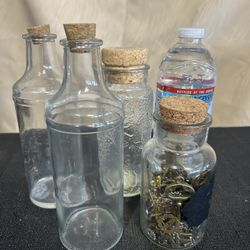 4 Apothecary Bottles- All For $5