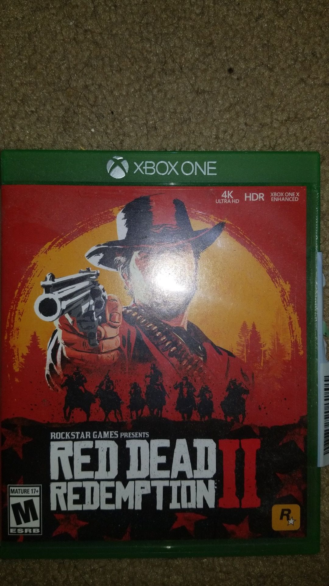 Red Ded Redemption 2 for XBOX One, Map/poster included, minty fresh condition