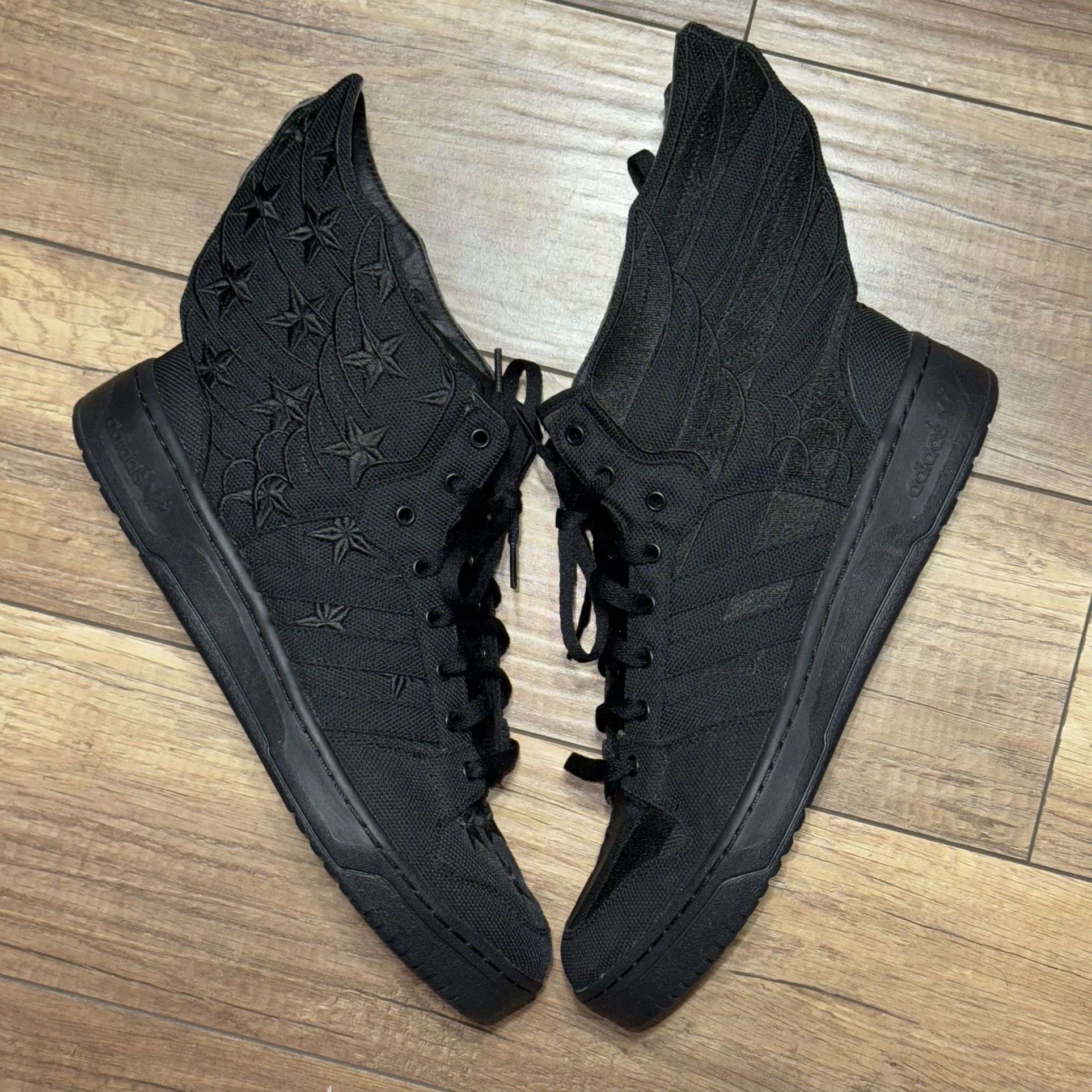 Adidas Black Flag ASAP Rocky Jeremy Scott Wings 2.0 Sneakers Men D65206 Size 12