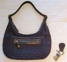 Coach Hobo Handbag And Key Chain
