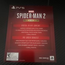 Spiderman 2 Digital  Deluxe Edition 