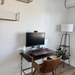 Mid century art display mini desk