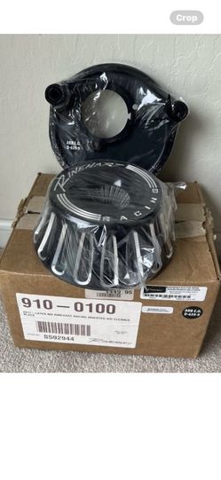 Rinehart Black Moto Series Inverted Air Cleaner Harley M8 2017 And Up