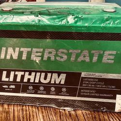 Interstate Lithium 36 V Marine/rv Battery NEW 