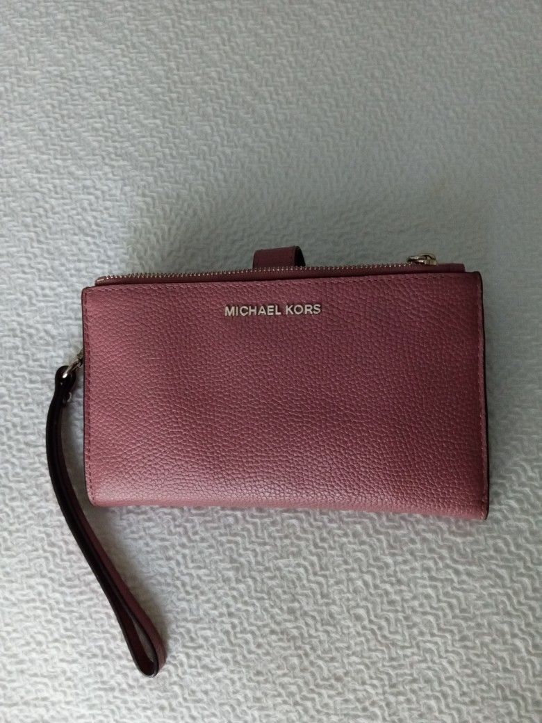 Michael Kors Pink Double Wallet