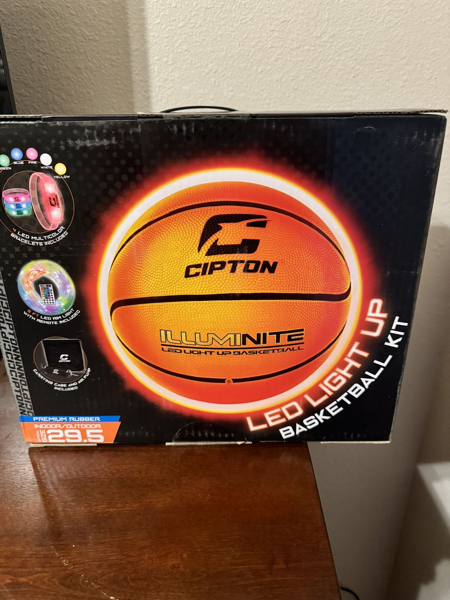 Led light up basketball hoop
