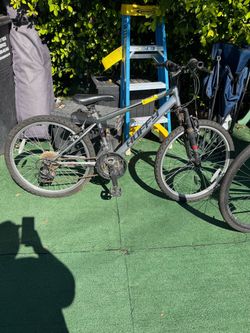 Grey bike