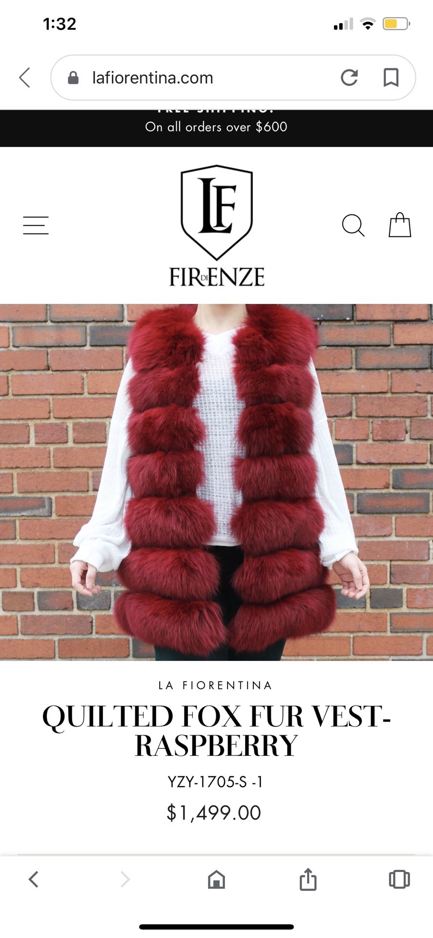 Real Fox fur vest