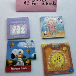 4 Board Cardboard books -kids, teacher, student, classroom, reading
