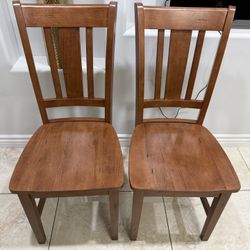 International Concepts San Remo Distressed Oak Solid Wood Dining Side Chair (Set of 2) 