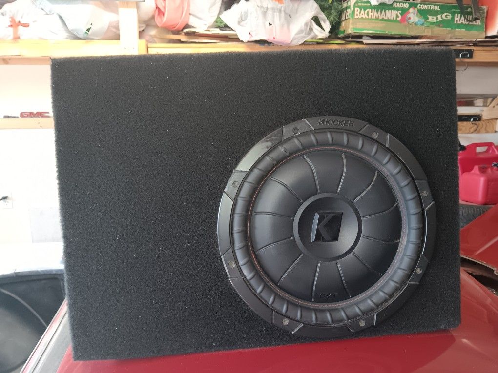 Kicker Cvt 12 Inch Subwoofer In Ported Box