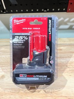 Milwaukee M12 RedLithium High Output XC5.0 Battery
