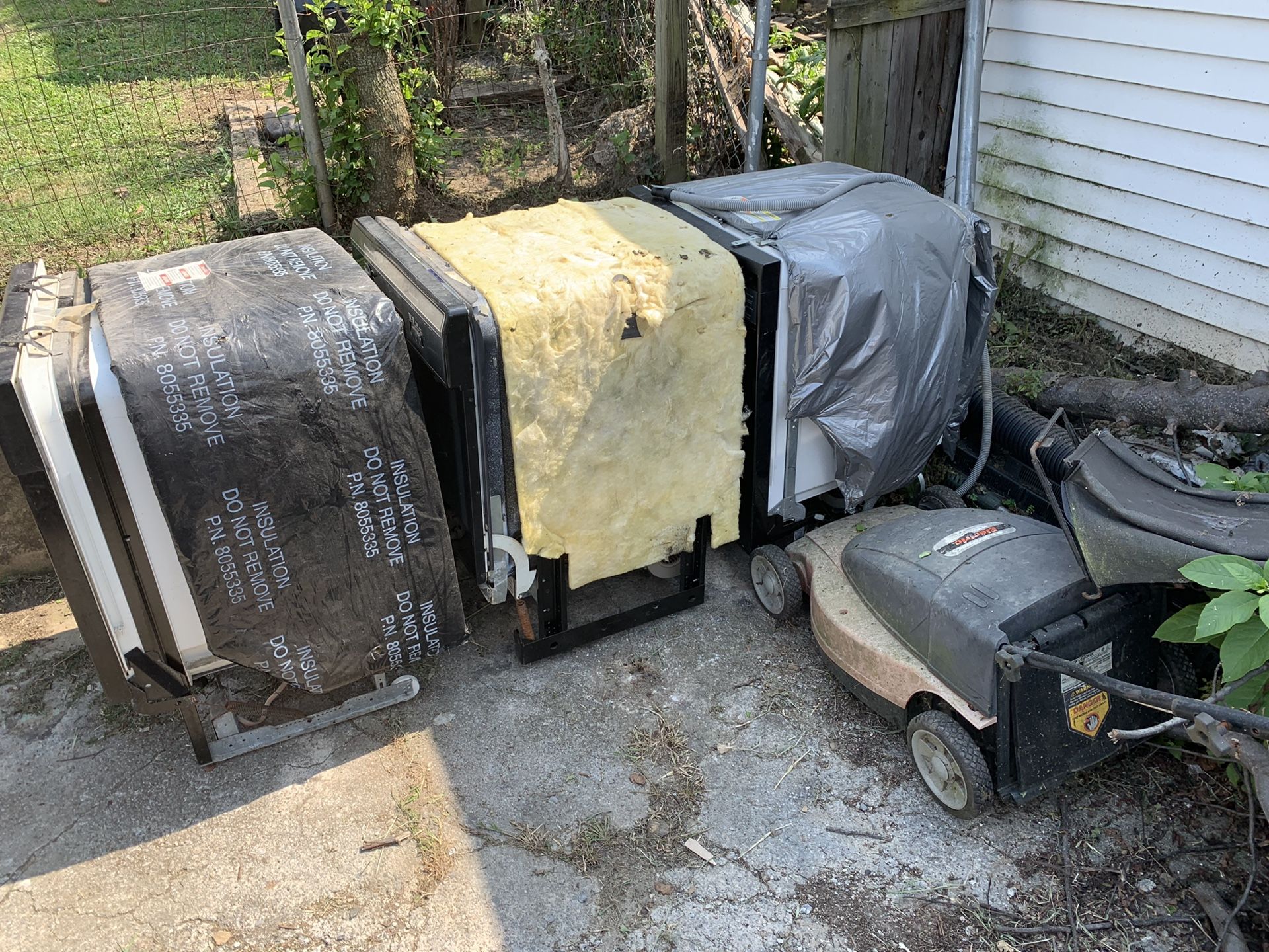 Dishwashers and electric mower