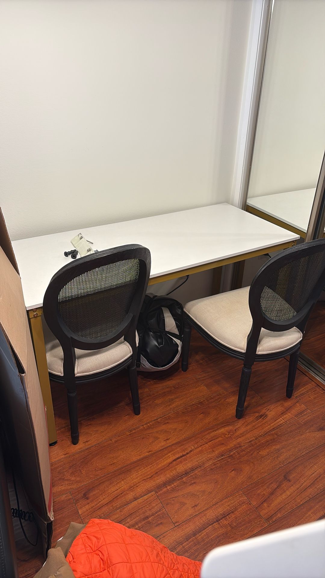 Entry Table And Dining Room Table (with 2 Chairs)