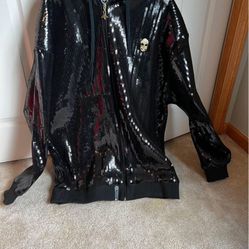 🔥 Mens LRG Black and Gold sequence jacket