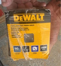 Dewalt 16 Gauge Finish Nails Brand New In The Box 2 pack of Everbilt door hinges with a satin nickel finish a