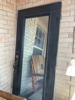 Wood front door