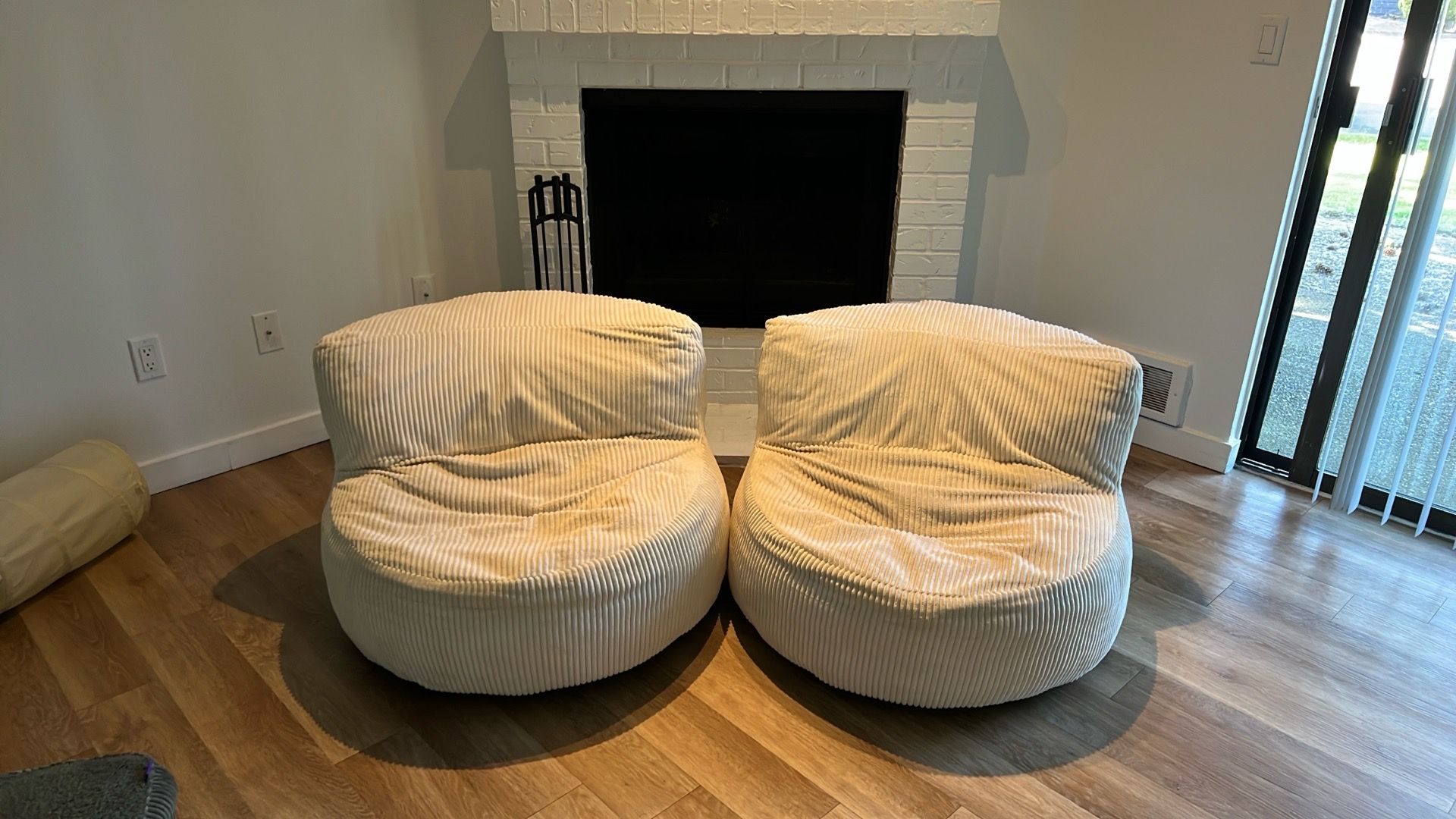 Cream Corduroy Chairs