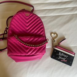Victoria’s Secret’s Small Backpack + Keychain Wallet 