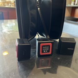 Audigo mics (3) and carrying case
