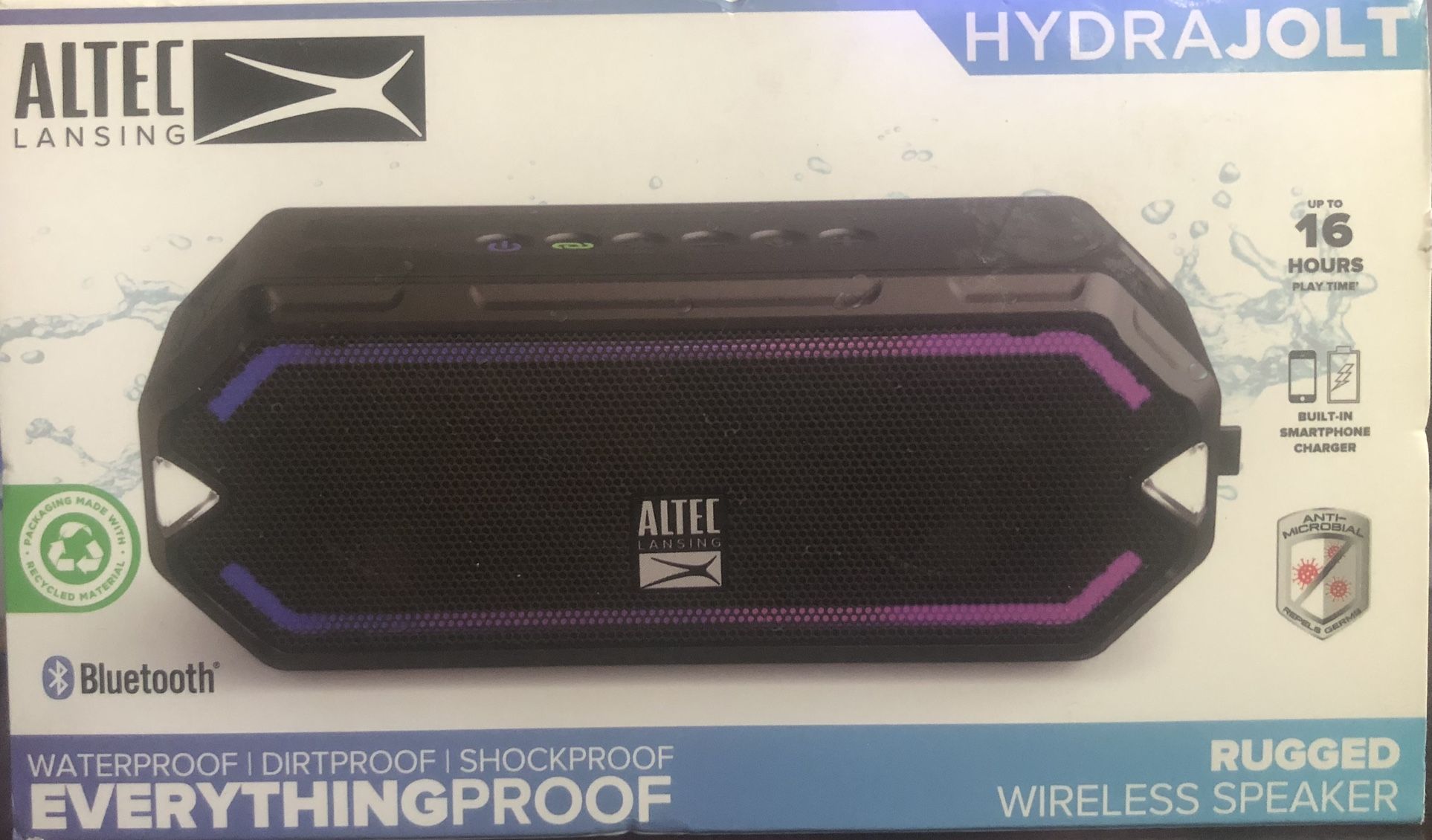 New Altec Lansing Waterproof BlueTooth Speaker