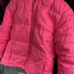 5 T Winter Jacket Bright Pink 