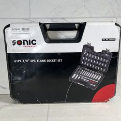 Sonic 61pc 3/8” 6pt. Flank Socket Set 206102 (A1G007304)