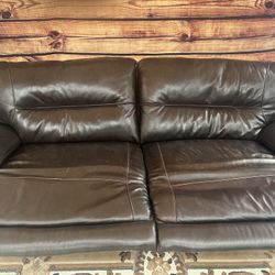 🔥 MUST-GO — Dark Brown Leather Couch — $149.99
