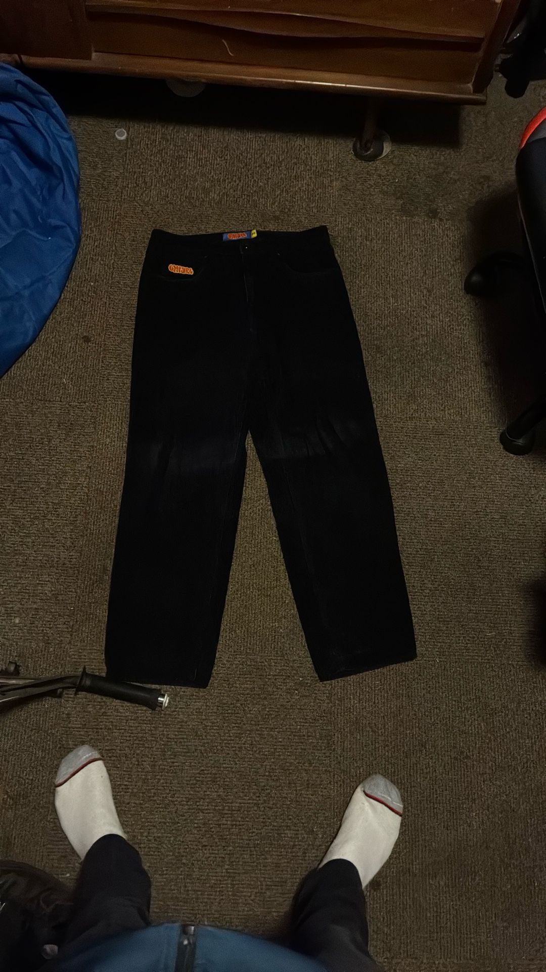 Black Corduroy Empyre Pants