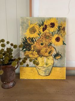 Van Gogh Sunflowers Canvas Hanging