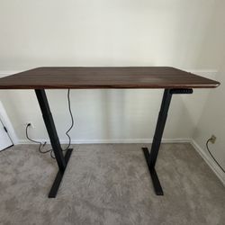 Vari Electric Standing Desk 60x30 - Walnut Colored