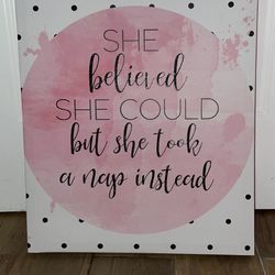 Pink & White Polka Dot Girl’s Decoration Frame