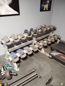 Weights with Weight Rack