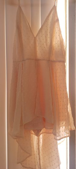 Peach Romper Sz Lg Nwt