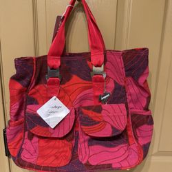 Vintage Inspired Airplane Textile Carry All