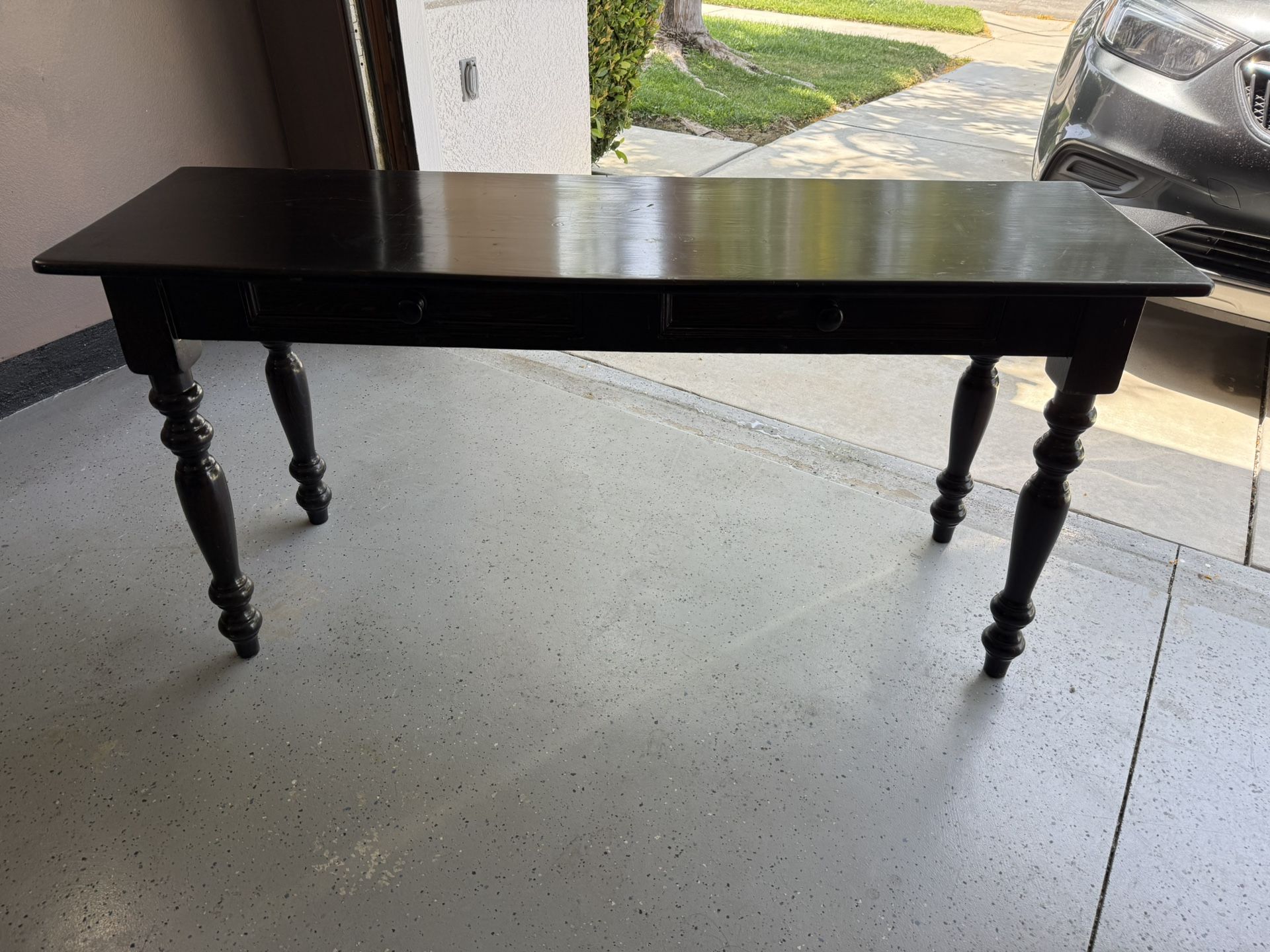 Wood Console Table