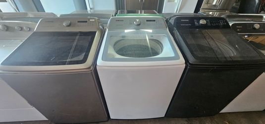 Samsung Active Waterjet King Capacity Glass Top Washers 3 Colors