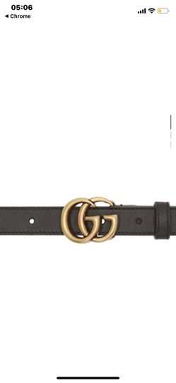 Gucci Black Belt GG vintage look Used great condition
