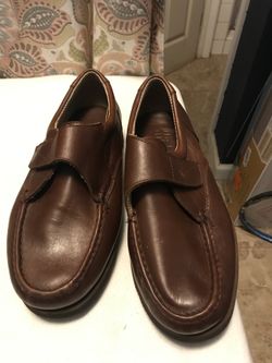 Zapatos de hombre café de piel