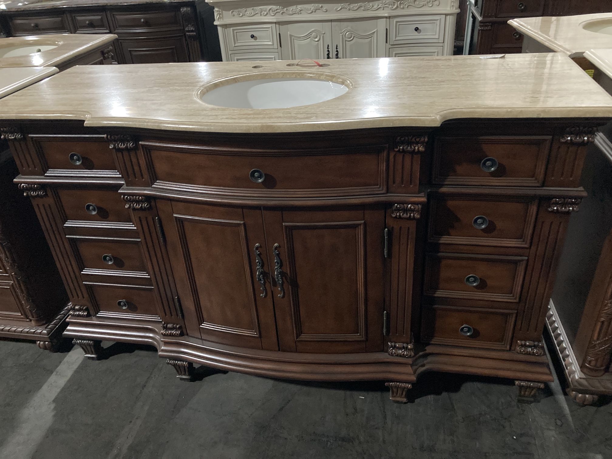 60 inch Single Sink Bathroom Vanity Cabinet -B2786