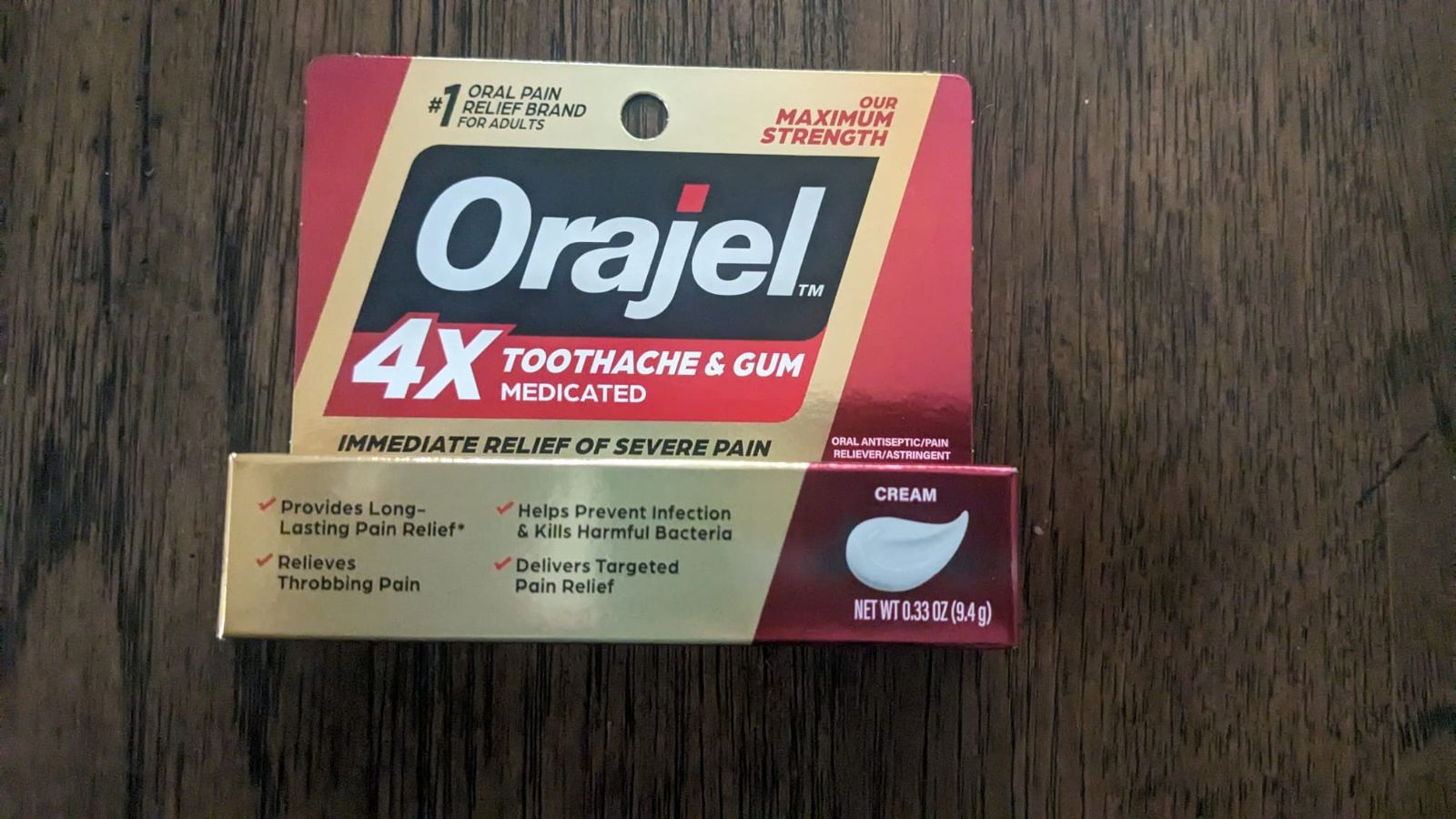 Orajel 4X Toothache & Gum Medicated 👍