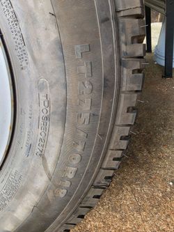 Spare tire and rim from a 2020 Chevy Silverado 3500