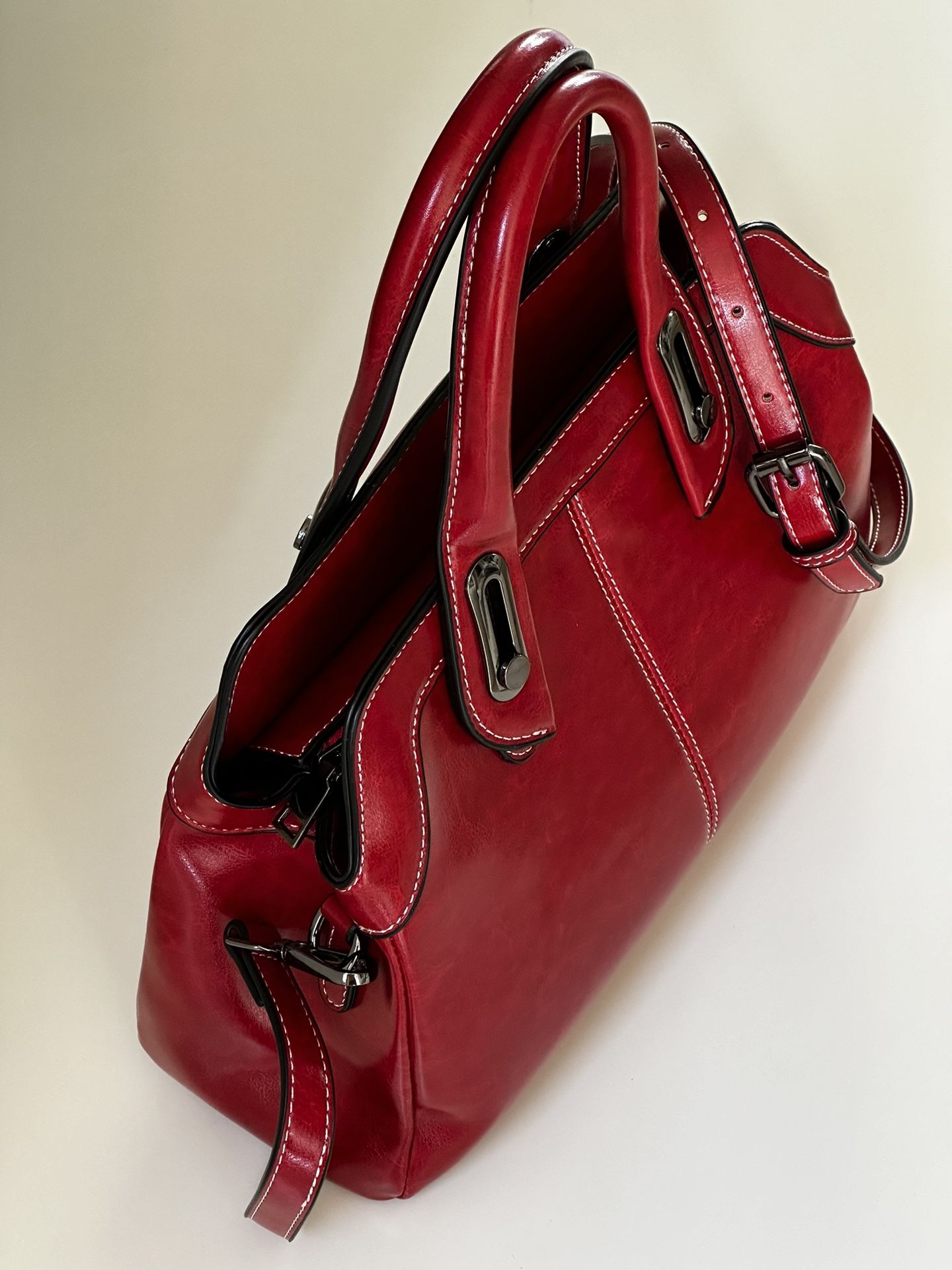 QUQUITO Large Capacity Handbag for Women Fashion Genuine Cow Leather Shoulder Bag Retro Crossbody Bags.