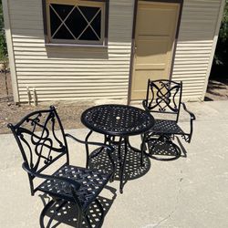 Iron Metal Patio Furniture Set
